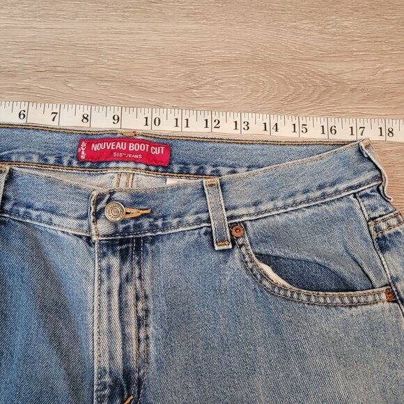 VTG Levi's Jeans 14 L Lower Rise 515 Nouveau Bootcut Light Wash Y2K Western - Picture 5 of 9